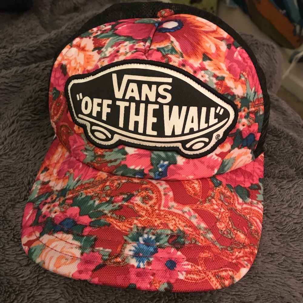 Pink floral Vans SnapBack